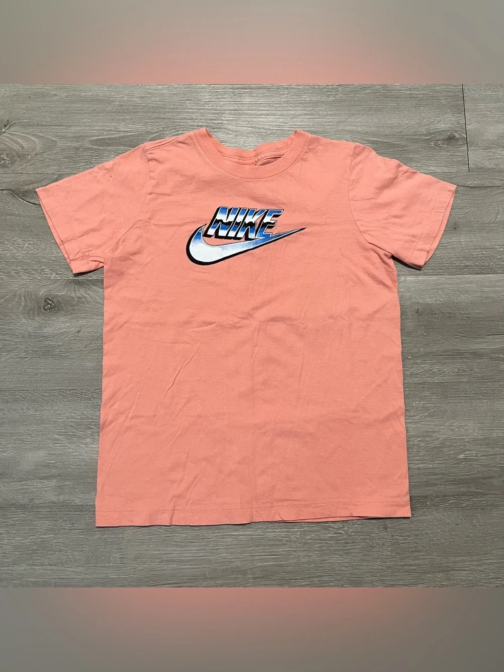 Nike Peach Graphic Swoosh Tee